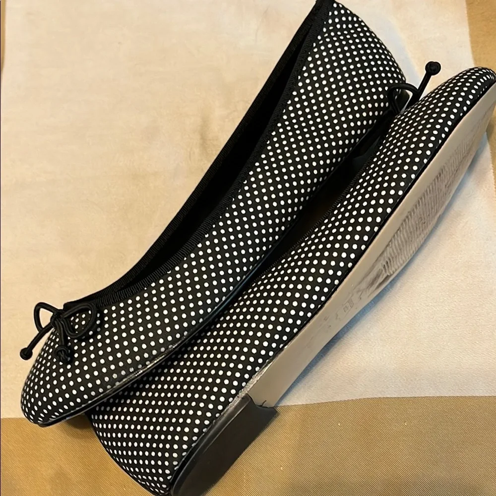Talbots Black and White Polka Dot Flats - Picture 5 of 8